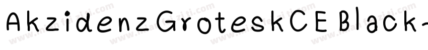 AkzidenzGroteskCE Black字体转换